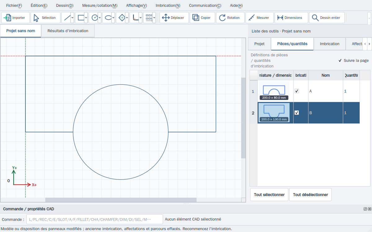 Dessin et initiation · Interface mCAD réelle / composants de production hors ligne